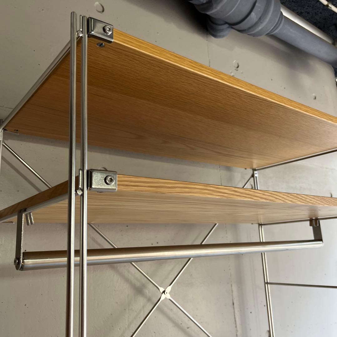 notes★無印 ステンレスユニットシェルフ・オーク材・ワードローブセット