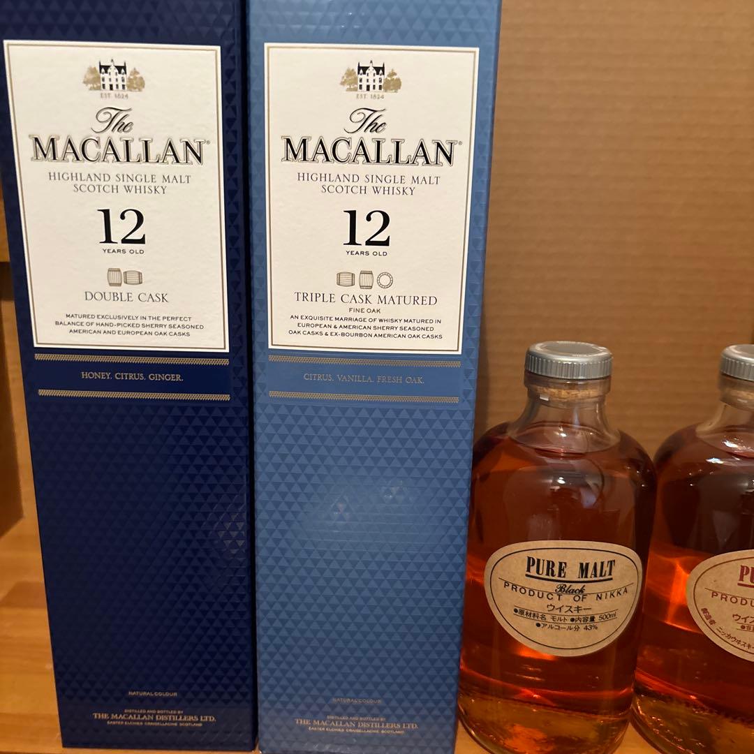 ウイスキーまとめ売り 山崎12年 山崎 白州 マッカラン ブラントン