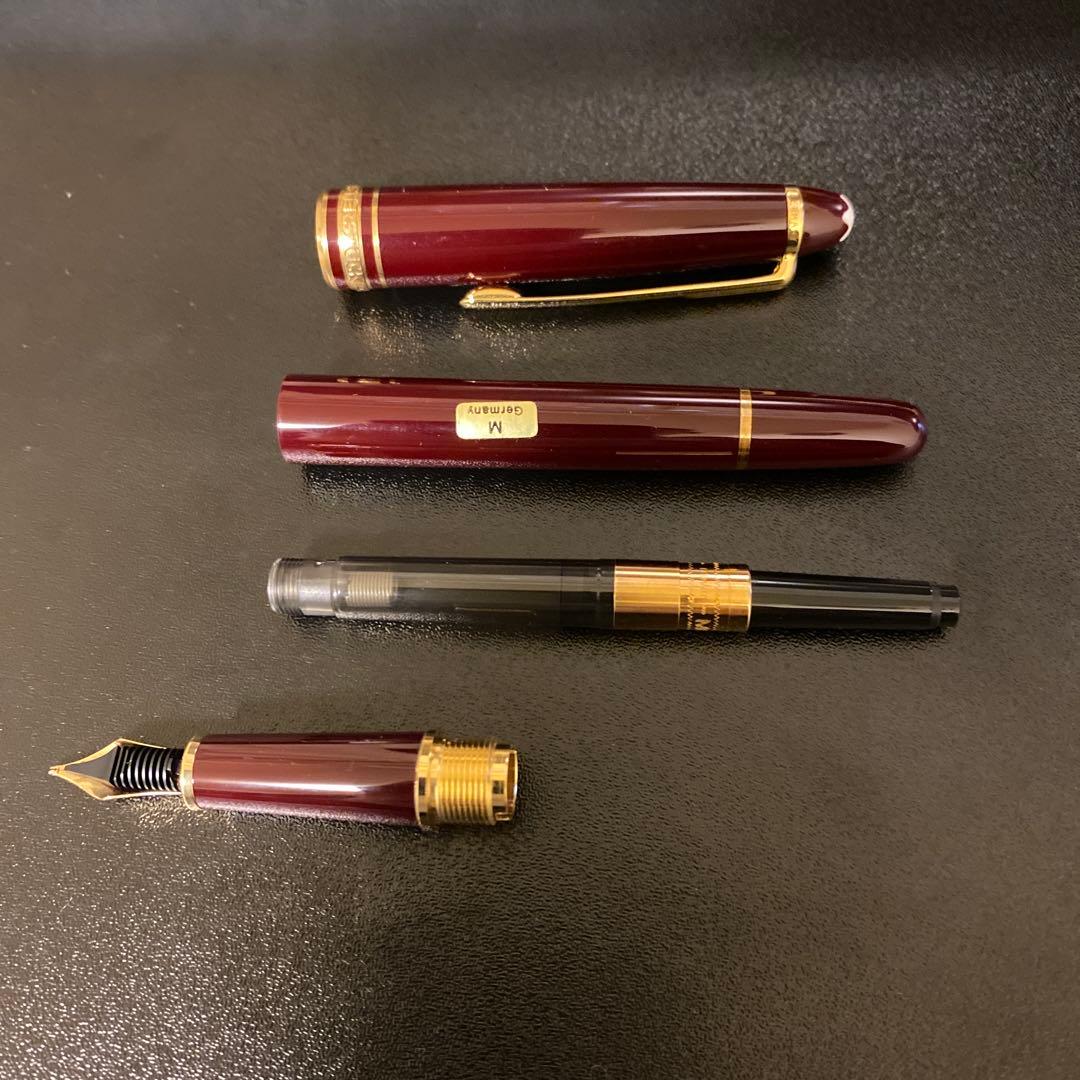 モンブラン マイスターシュテュック 144 万年筆 14Kペン先 ボルドー