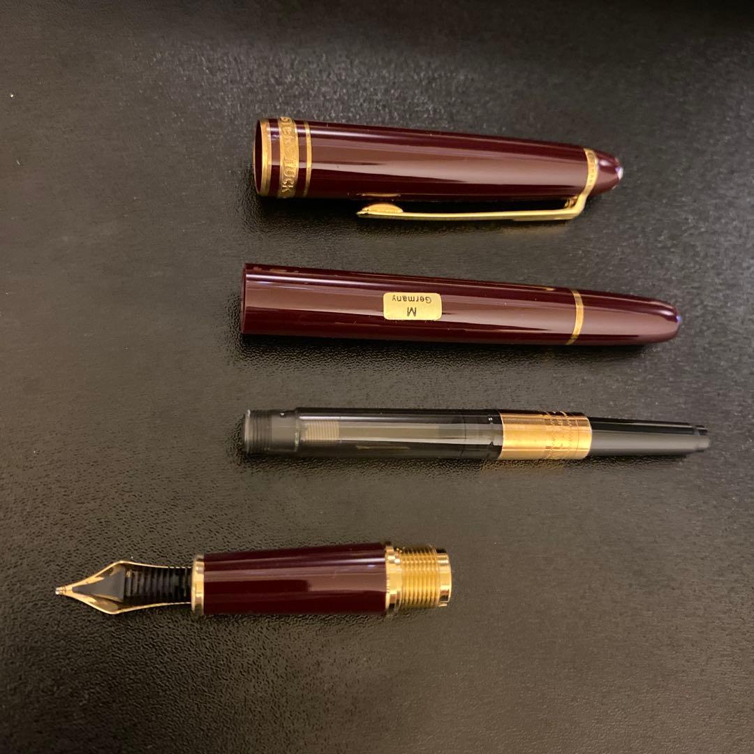 モンブラン マイスターシュテュック 144 万年筆 14Kペン先 ボルドー