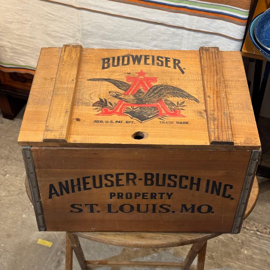【超美品】Budweiser ヴィンテージ木箱