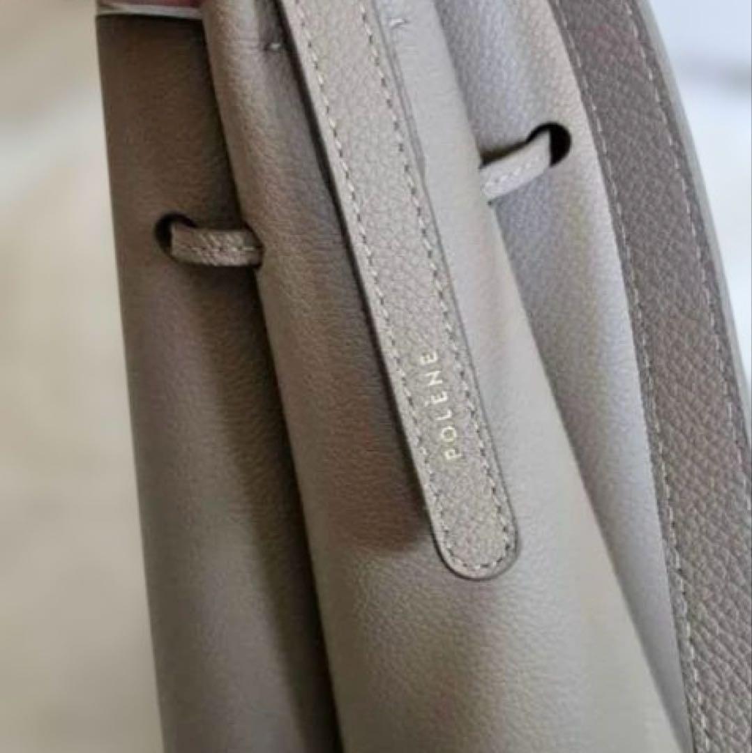 POLÈNE NUMERO Huit トープ ポレーヌカヌレバッグ(大)