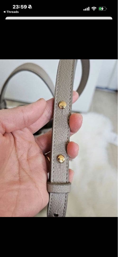 POLÈNE NUMERO Huit トープ ポレーヌカヌレバッグ(大)