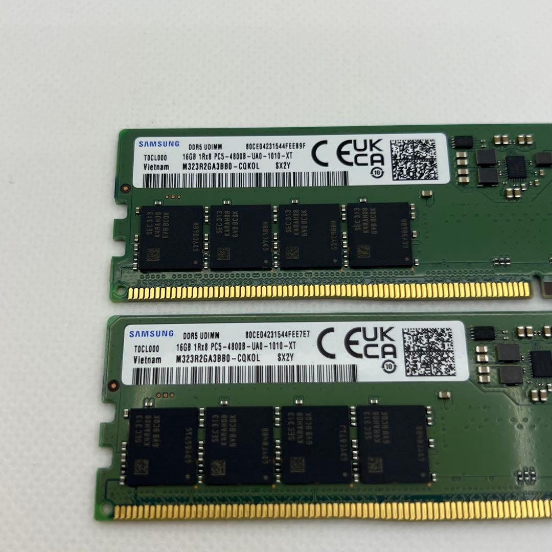 メモリー SAMSUNG DDR5 4800MHz 32GB(16GB*2)