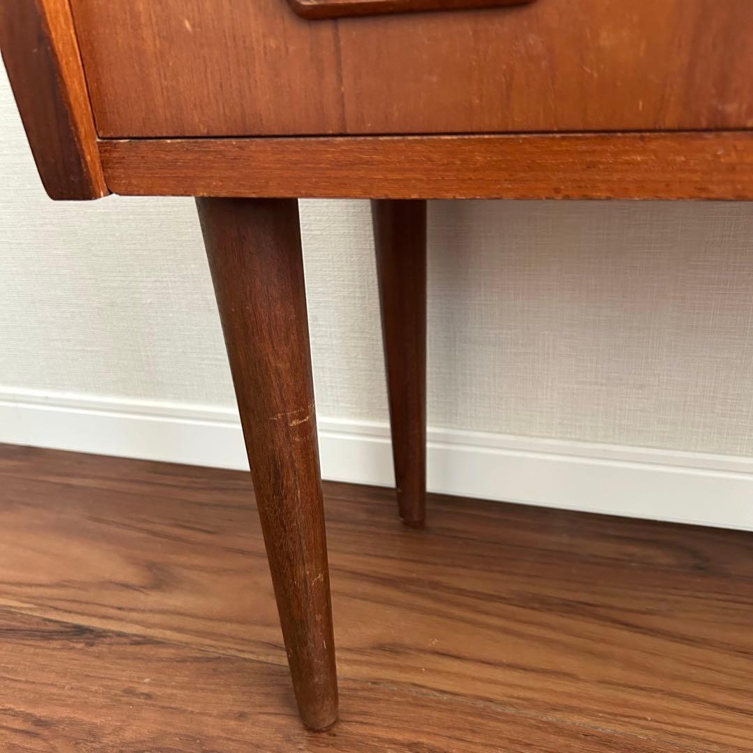 デンマーク　チーク　3段チェスト　スモールチェスト　北欧家具　ヴィンテージ