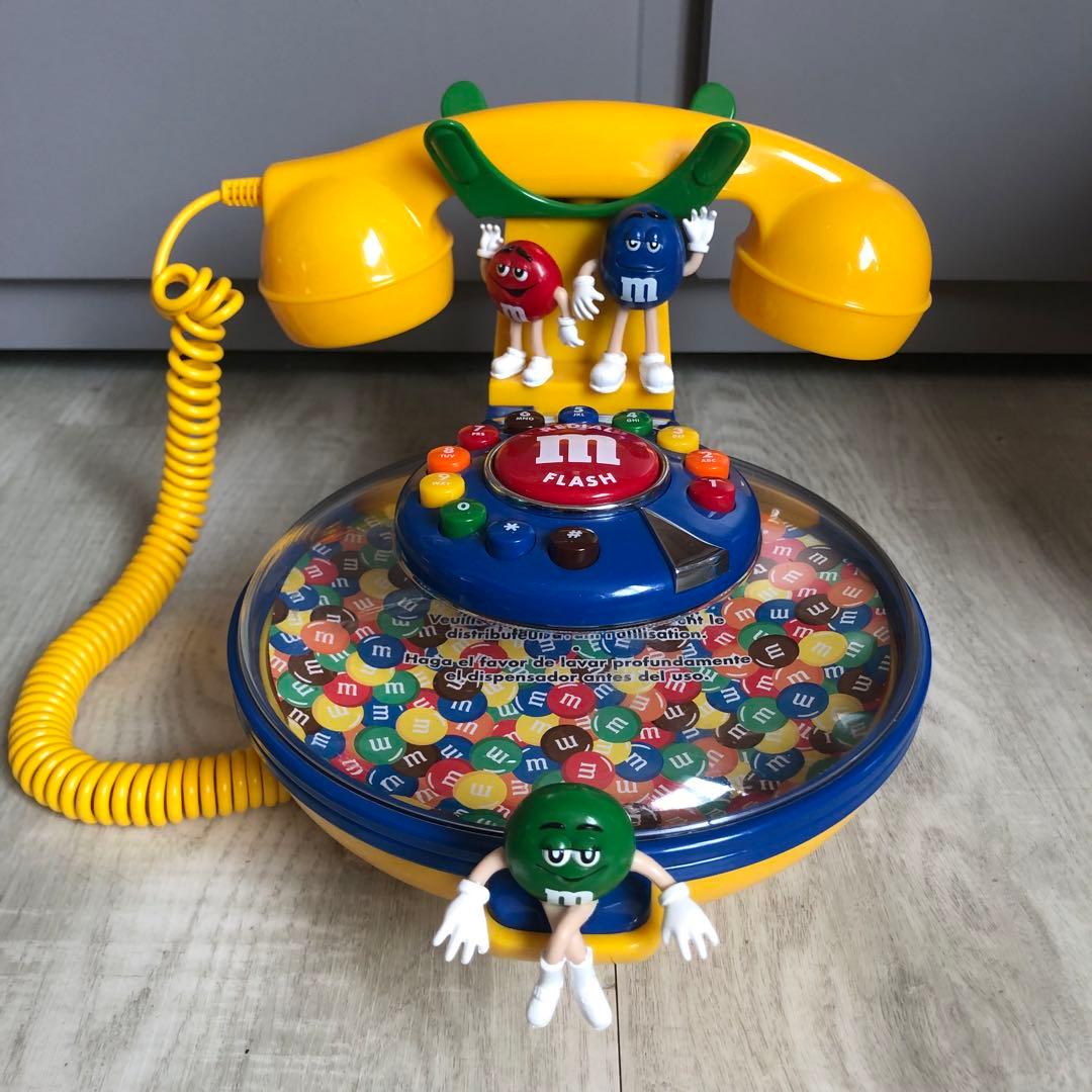 新品箱付デッドストックアメリカUSAビンテージM&Msキャンディディッシュ電話機