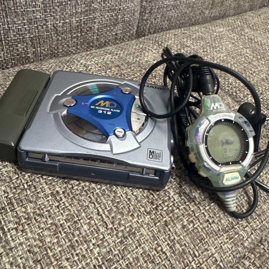 SHARP ポータブルMDプレーヤー MD-SS312-H
