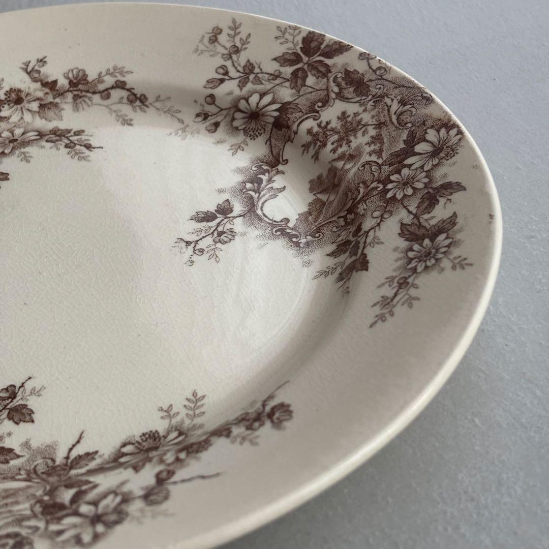 フランスアンティーク ショワジールロワ POMPADOUR ディナープレートA