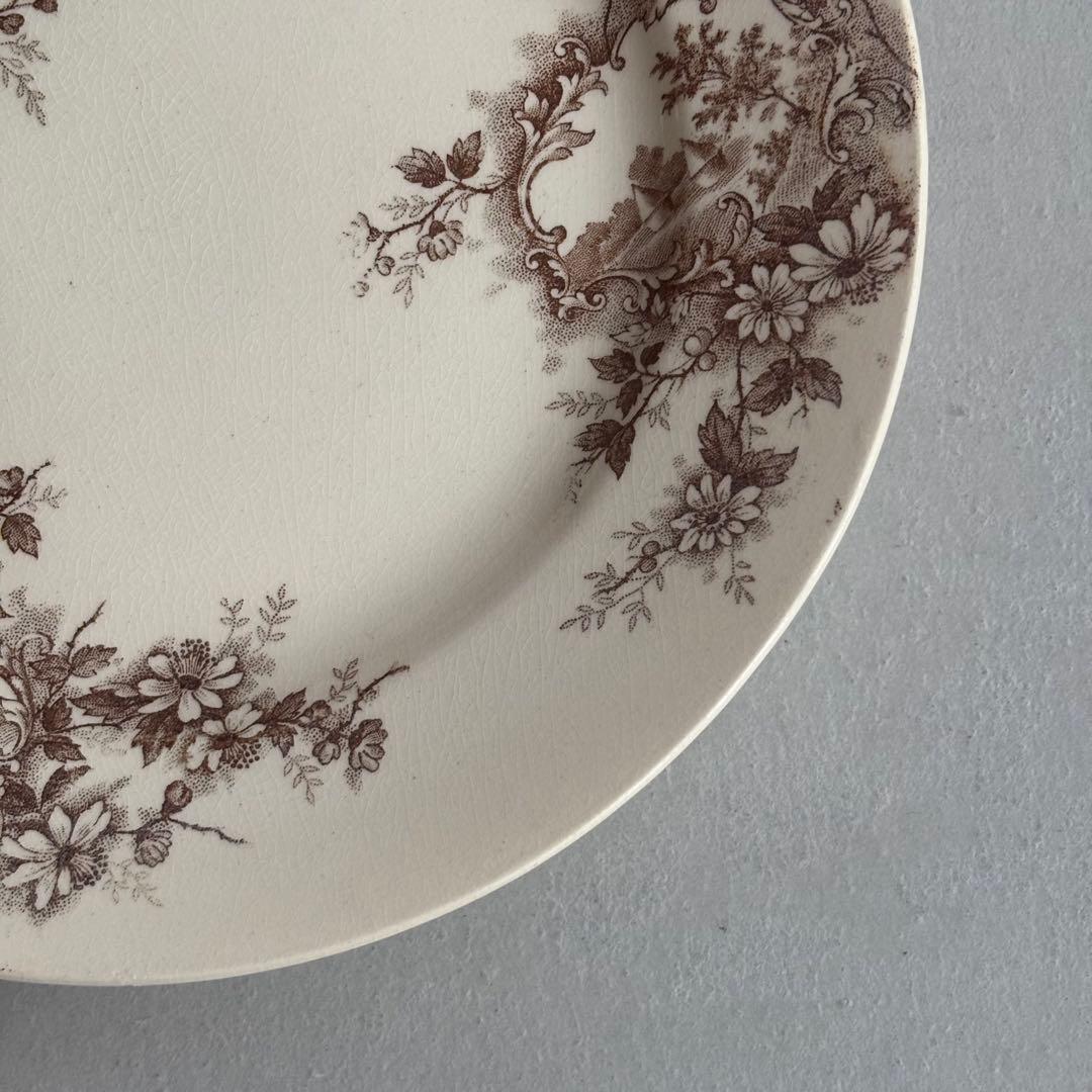 フランスアンティーク ショワジールロワ POMPADOUR ディナープレートA