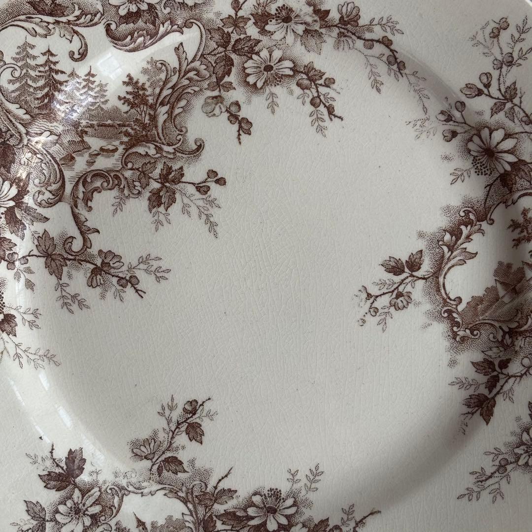 フランスアンティーク ショワジールロワ POMPADOUR ディナープレートA