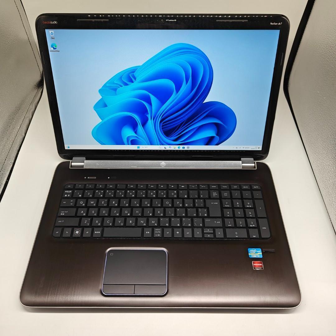 【HP】高性能i7 SSD480GB+HDD1TB 17.3インチ ノートPC