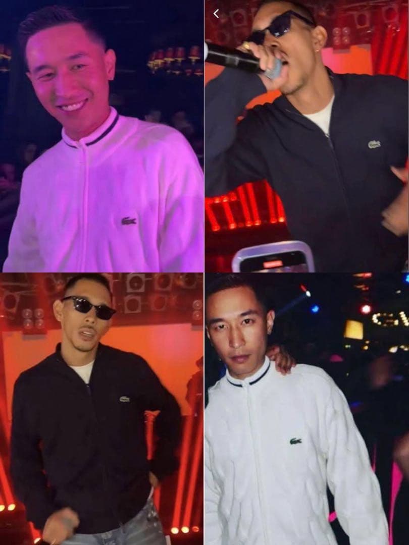 ラコステ ケーブルニット フルジップセーター