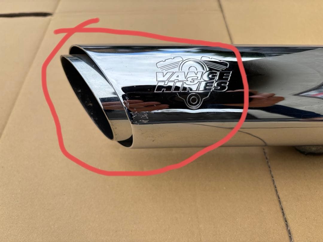 VANCE & HINES ツインスラッシュ 3インチ スリップオンマフラー