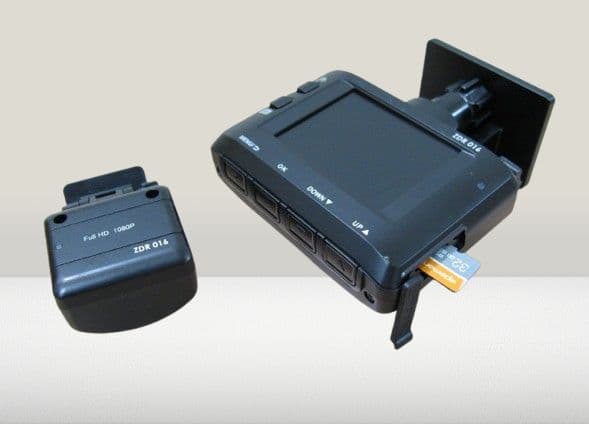 ★コムテック ZDR016 高性能 前後2カメラ ドライブレコーダー 動作品