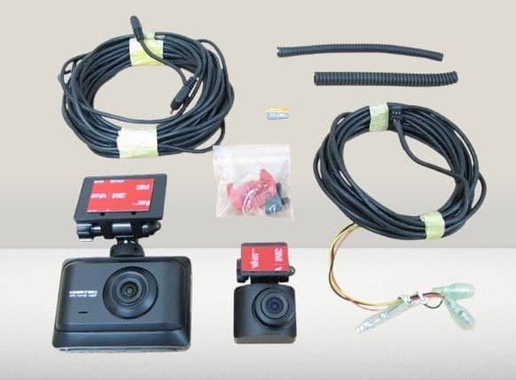 ★コムテック ZDR016 高性能 前後2カメラ ドライブレコーダー 動作品