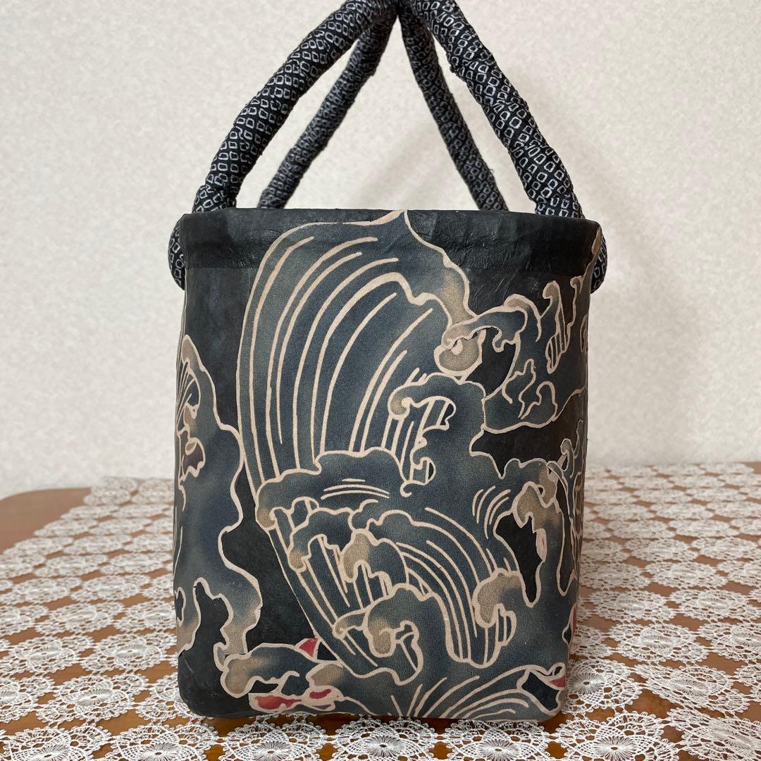 一閑張りバッグ⑨龍