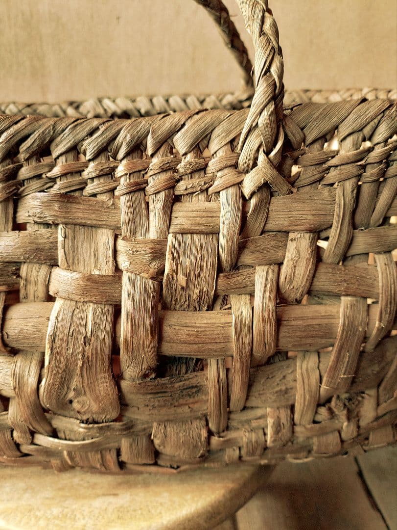 ぱ*ぽ様 信州安曇野の山葡萄かごバック 里山手仕事