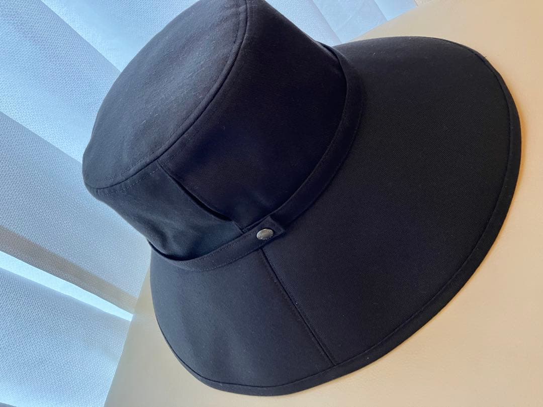 新品　試着のみ　サンバリア　黒　ウィンドハット　Lサイズ