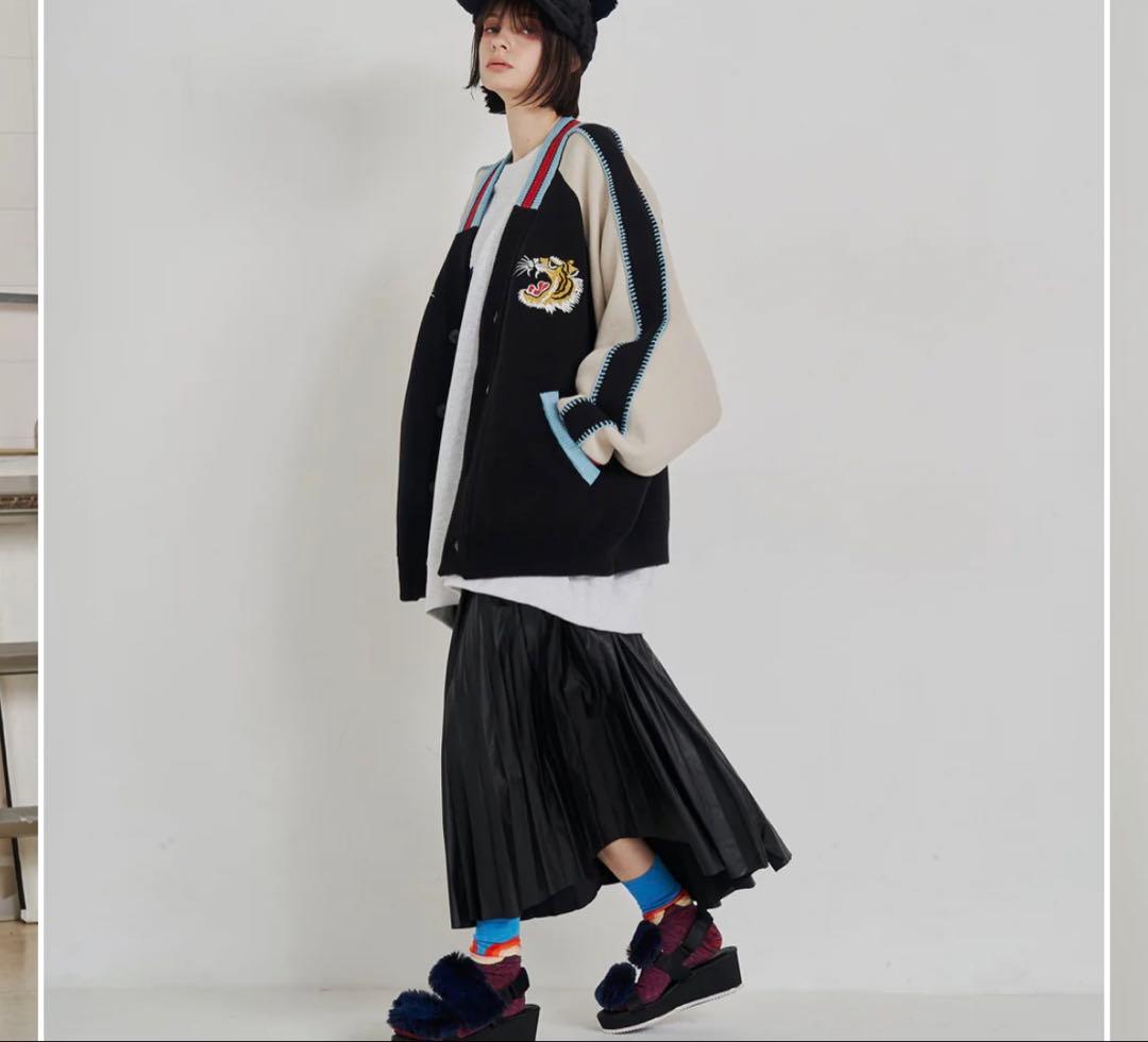 SeeSew 刺繍虎スカジャン風ニット