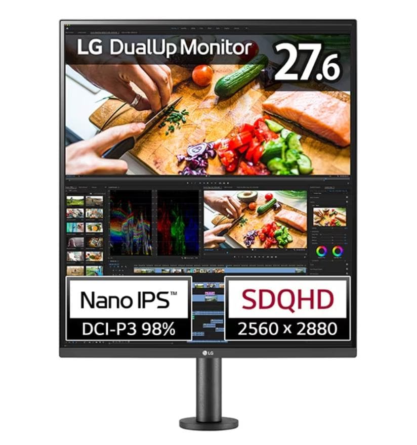 LG DualUpモニター 28MQ780-B｜27.6インチ SDQHD 美品