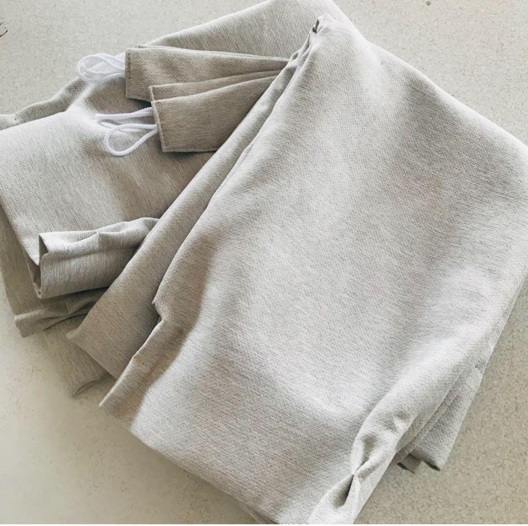 遮光カーテン　幅150cm×丈230cm2枚 ライトグレー