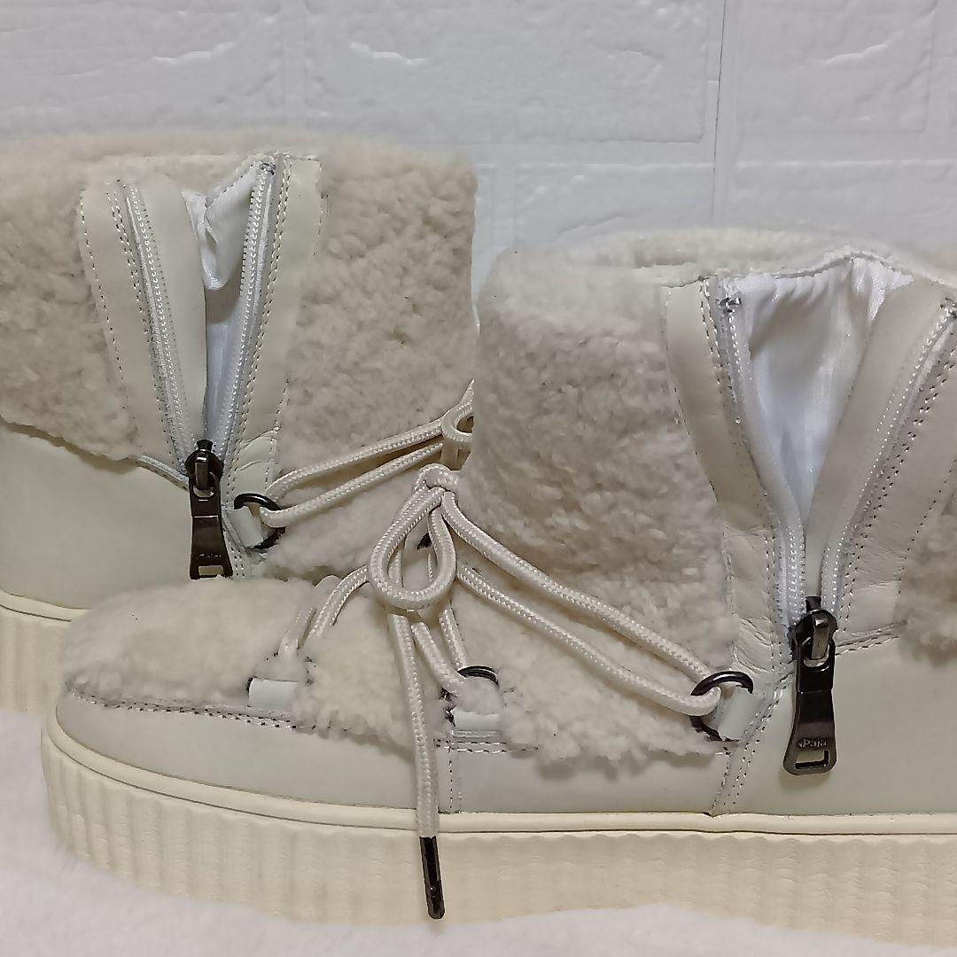 ​極暖♡【Pajar】パジャール リアルムートン スノーブーツ 防水 24.5