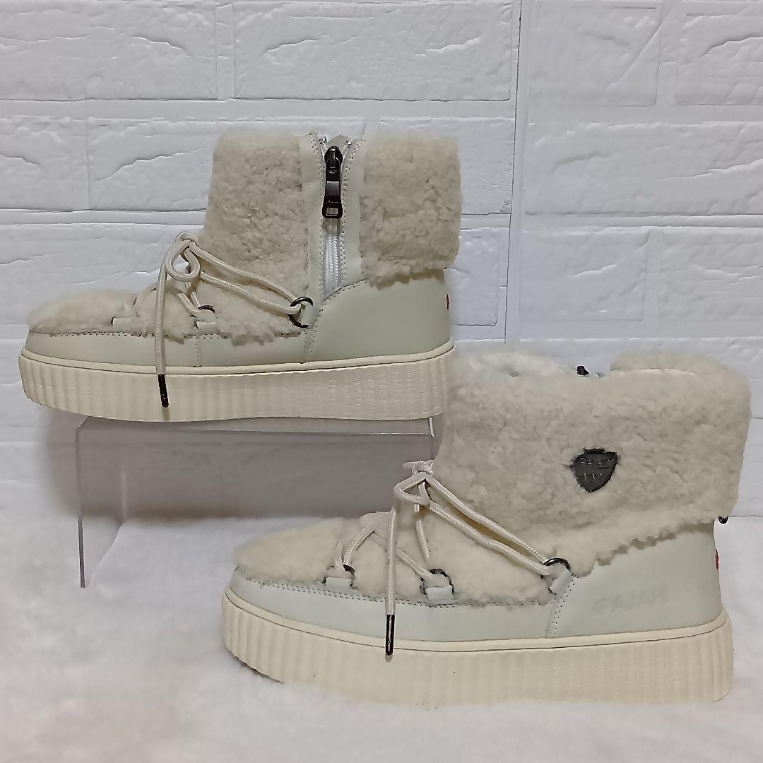 ​極暖♡【Pajar】パジャール リアルムートン スノーブーツ 防水 24.5