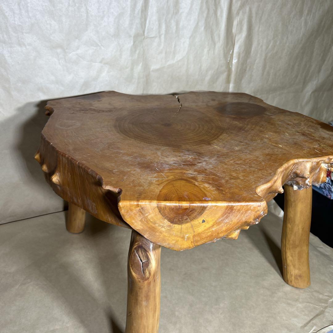 屋久杉　輪切りテーブル　一枚板 座卓 ローテーブル
