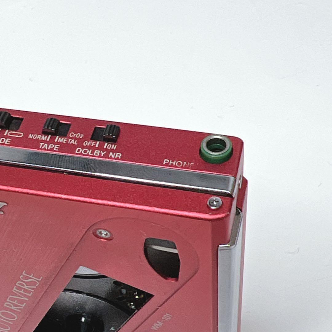 【美品・動作品】 SONY WM-101 カセットウォークマン 希少色　再生OK