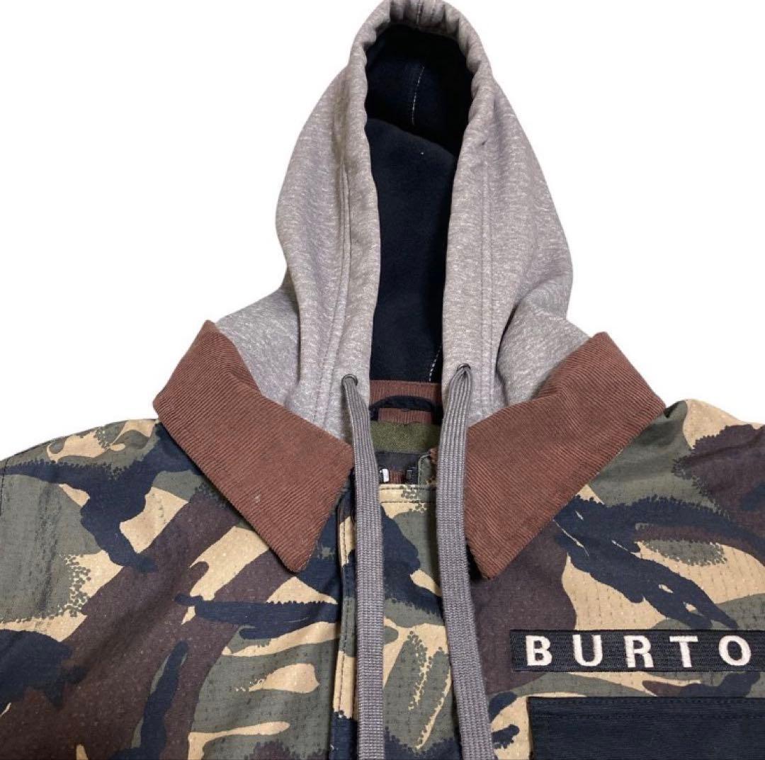 BURTON 迷彩柄 スノーボードウェア、ジャケット　Sサイズ