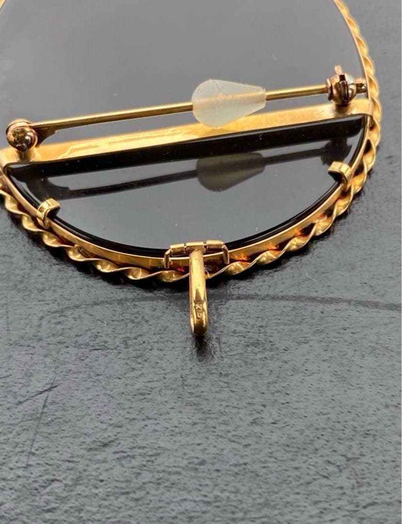 t*k様 K18 カメオ　ペンダントトップ　ブローチ