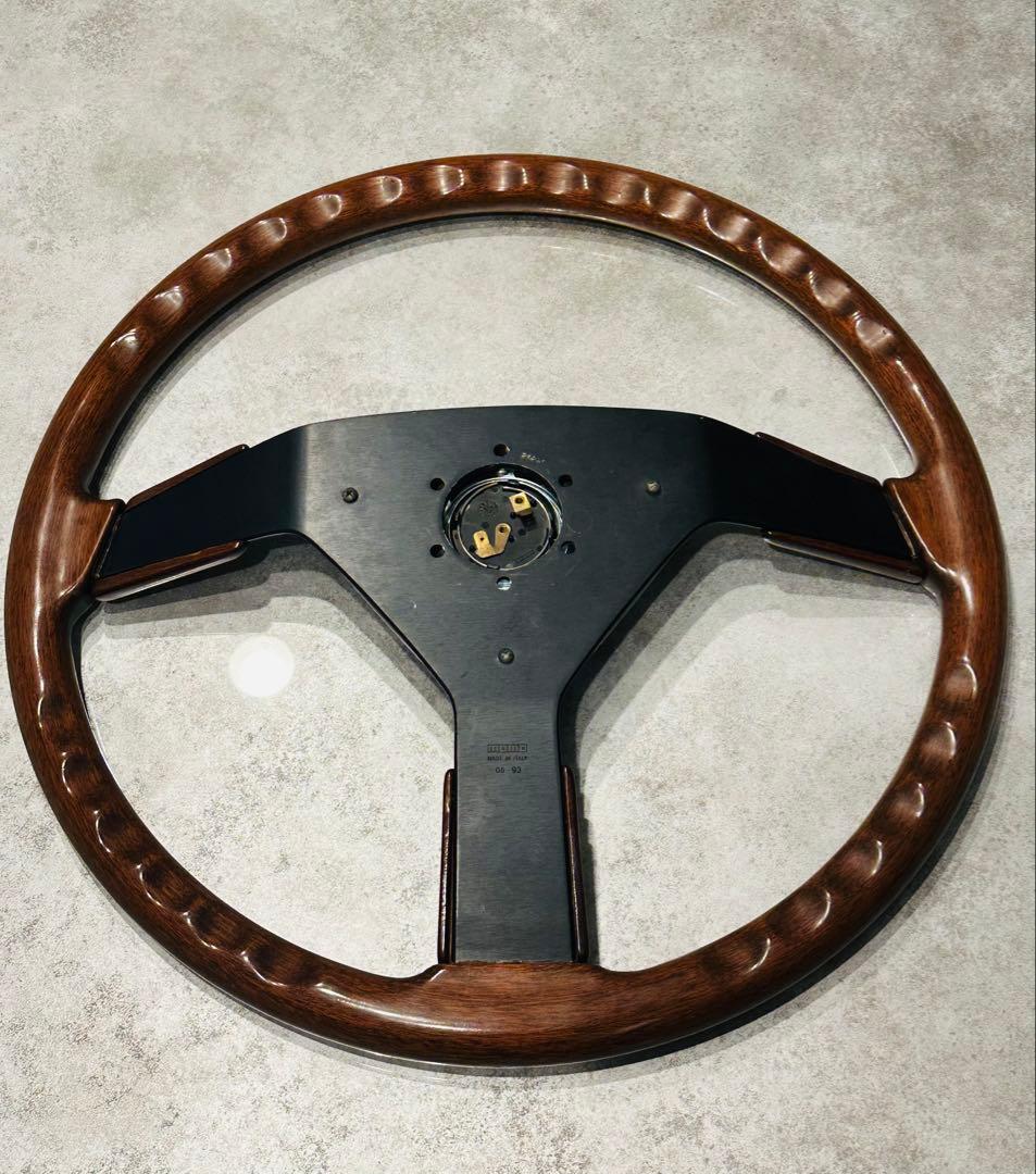 momo ウッド ステアリング トラック ハンドル 超希少 当時物 デコトラ