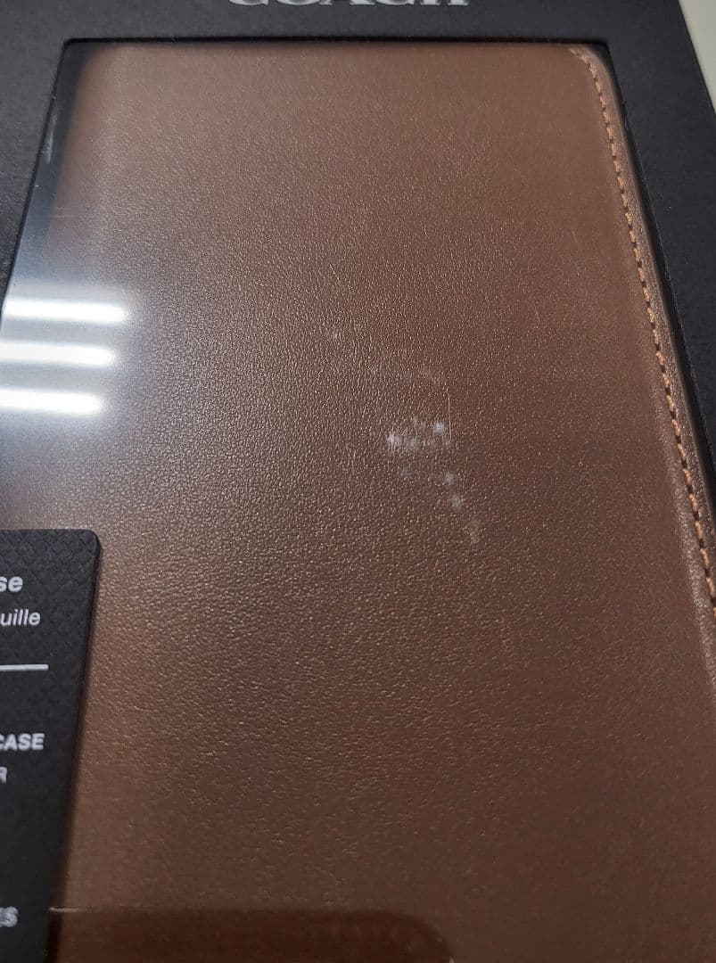 iPhone16ProMax コーチ（R）ブックタイプケース／ヘーゼルナッツ