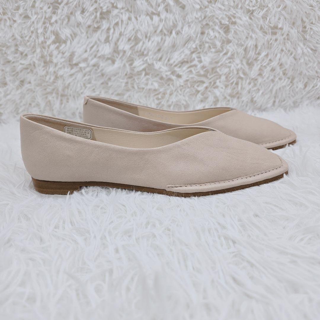 ✨未使用品✨REGAL リーガル 本革 フラットパンプス 22.5cm ベージュ