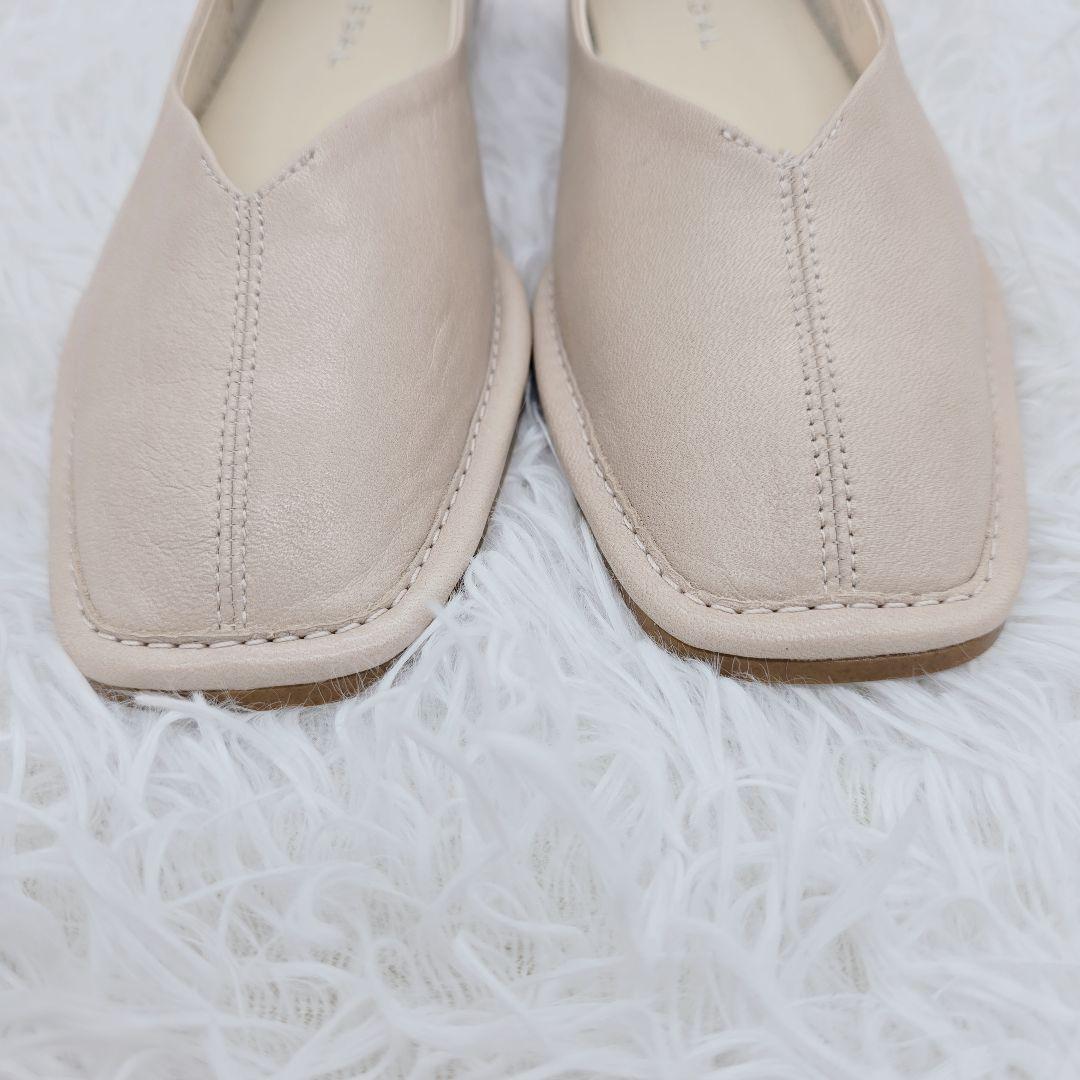 ✨未使用品✨REGAL リーガル 本革 フラットパンプス 22.5cm ベージュ