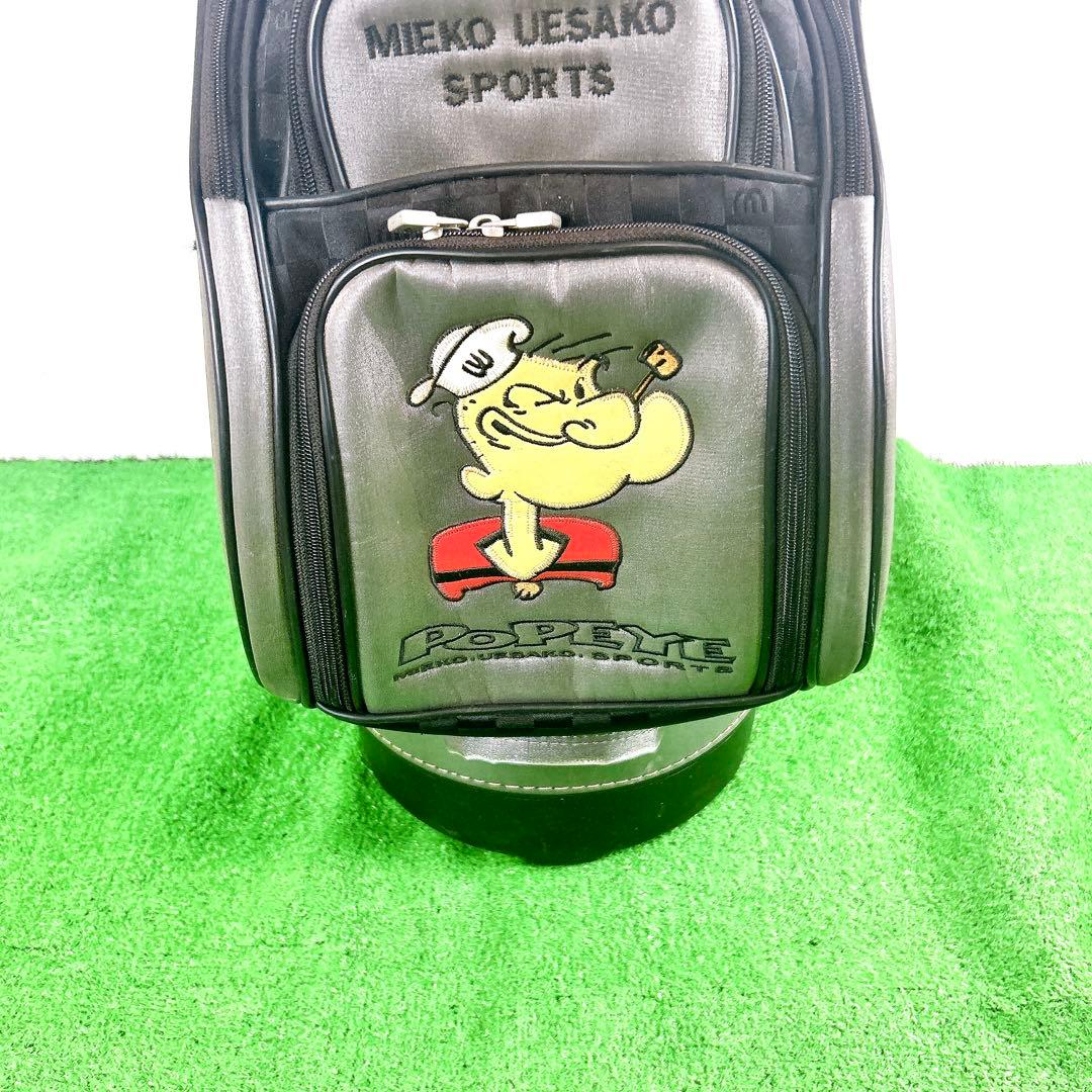 希少 エムユースポーツ☆ポパイ キャディバッグ ゴルフバック カートタイプ