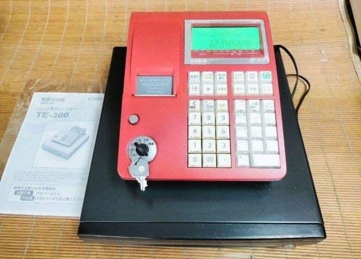 カシオレジスター　TE-300　 設定無料　送料無料人気機種　123300