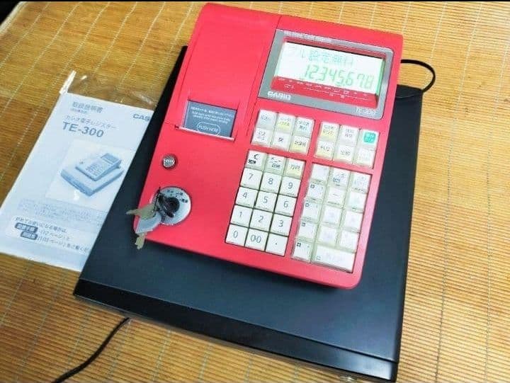 カシオレジスター　TE-300　 設定無料　送料無料人気機種　123300