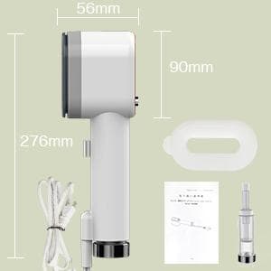 ドライ・スチームアイロン両用 コンパクト 高温除菌消臭 過熱保護（ホワイト）