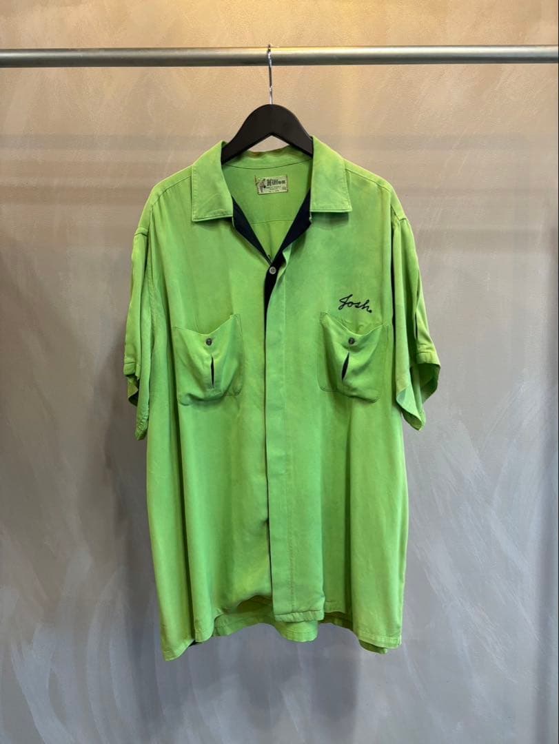 ウェア・シャツ 1950's \"HILTON\" RAYON BOWLING S/S SHIRT