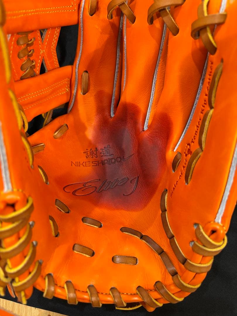 ナイキ 謝道 Nike SHADO 硬式グローブ オレンジ エリートJ 内野手