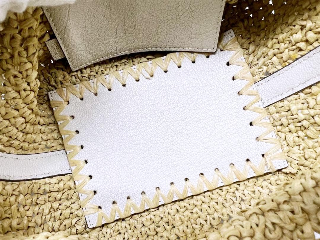 美品　アニヤハインドマーチ　ラフィア　ドローストリング　トート　ショルダーバッグ