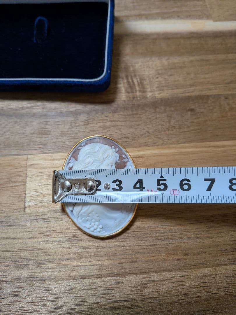 カメオブローチペンダント K18