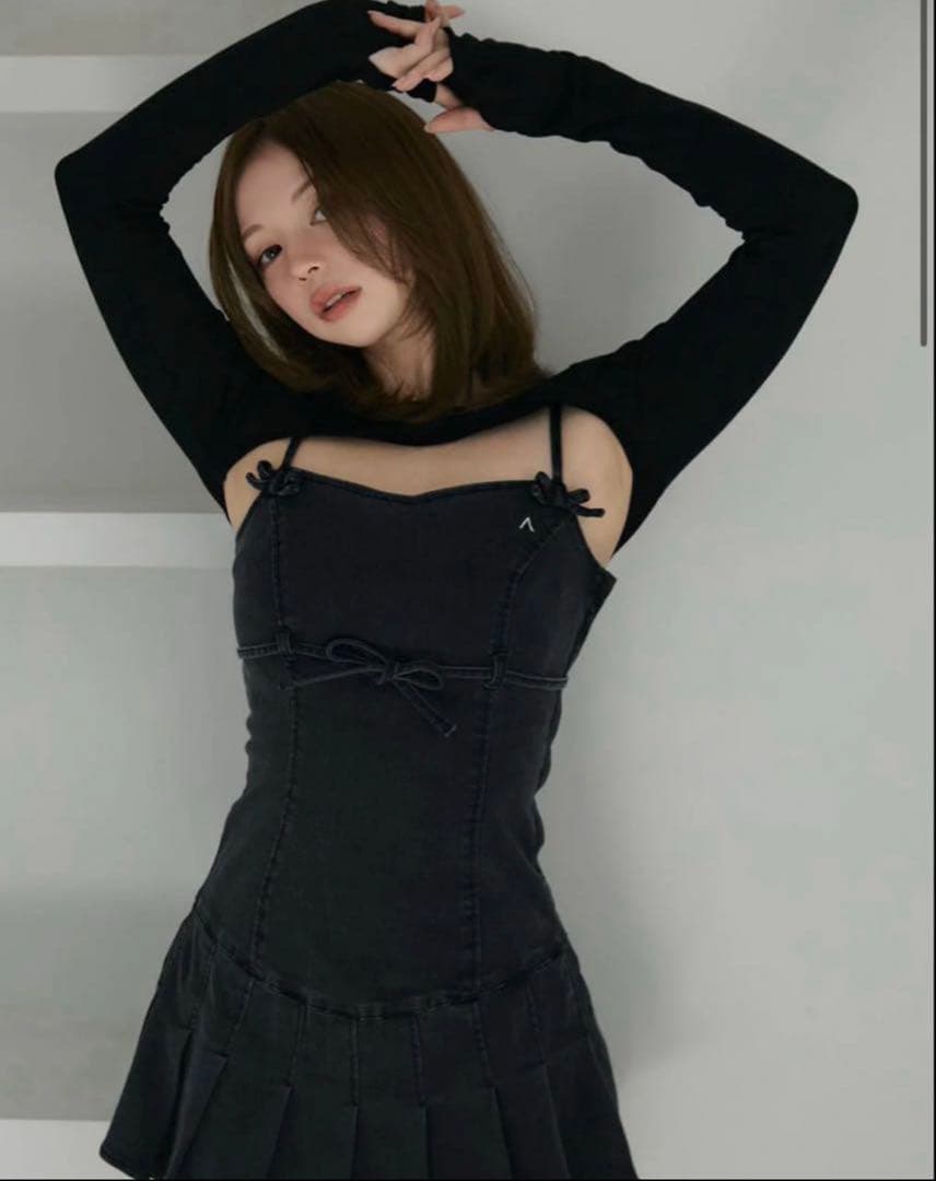 【10/9まで】　andmary Bonnie denim mini dress