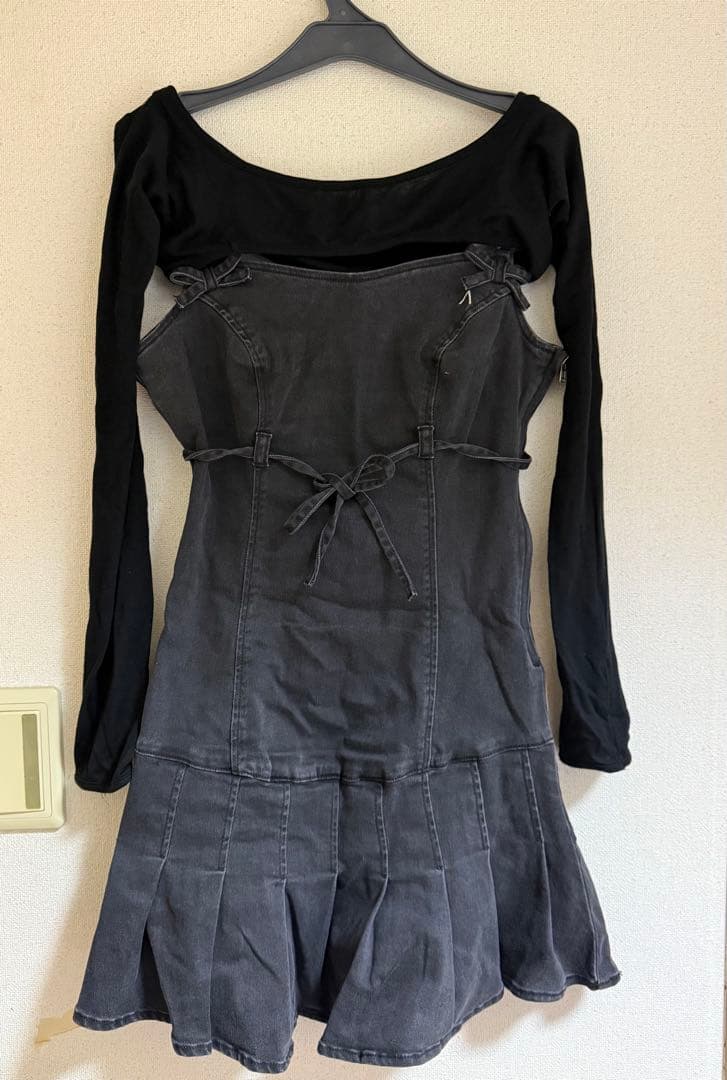 【10/9まで】　andmary Bonnie denim mini dress