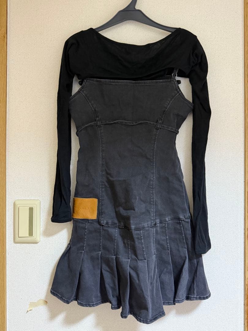 【10/9まで】　andmary Bonnie denim mini dress