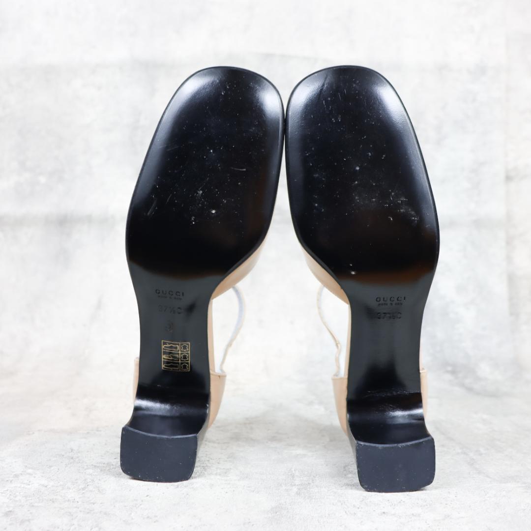 GUCCI グッチ パンプス ミュール ベージュ レディース 箱・保存袋付き