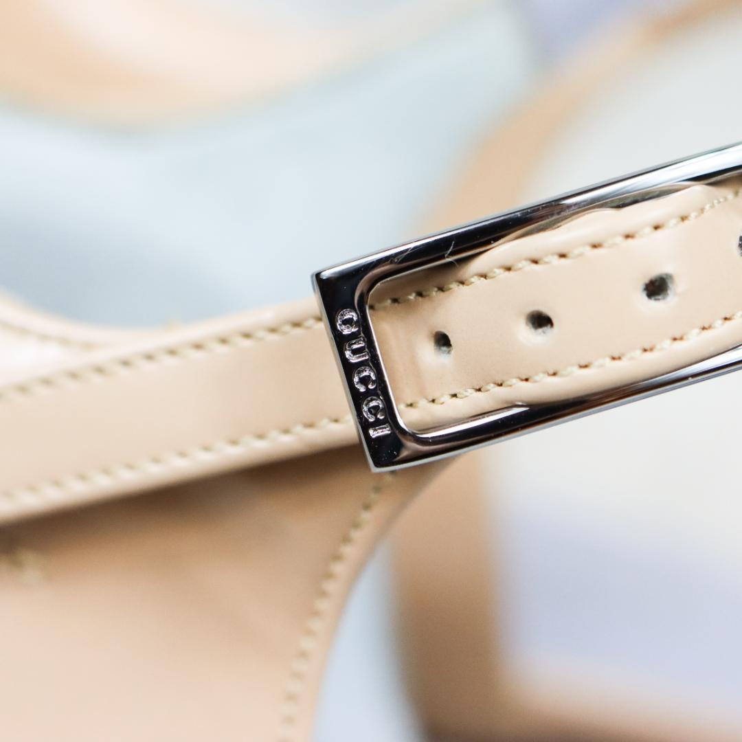 GUCCI グッチ パンプス ミュール ベージュ レディース 箱・保存袋付き