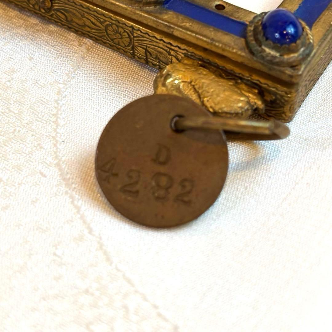 【希少・フランス製】アンティーク 口金金具　プチポアン サンプルタグ付100年前