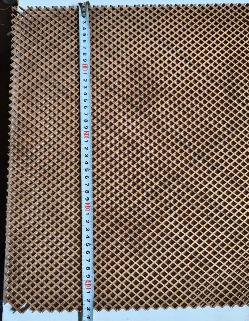 木製 網目状　組子　 工芸品　2枚価格　③